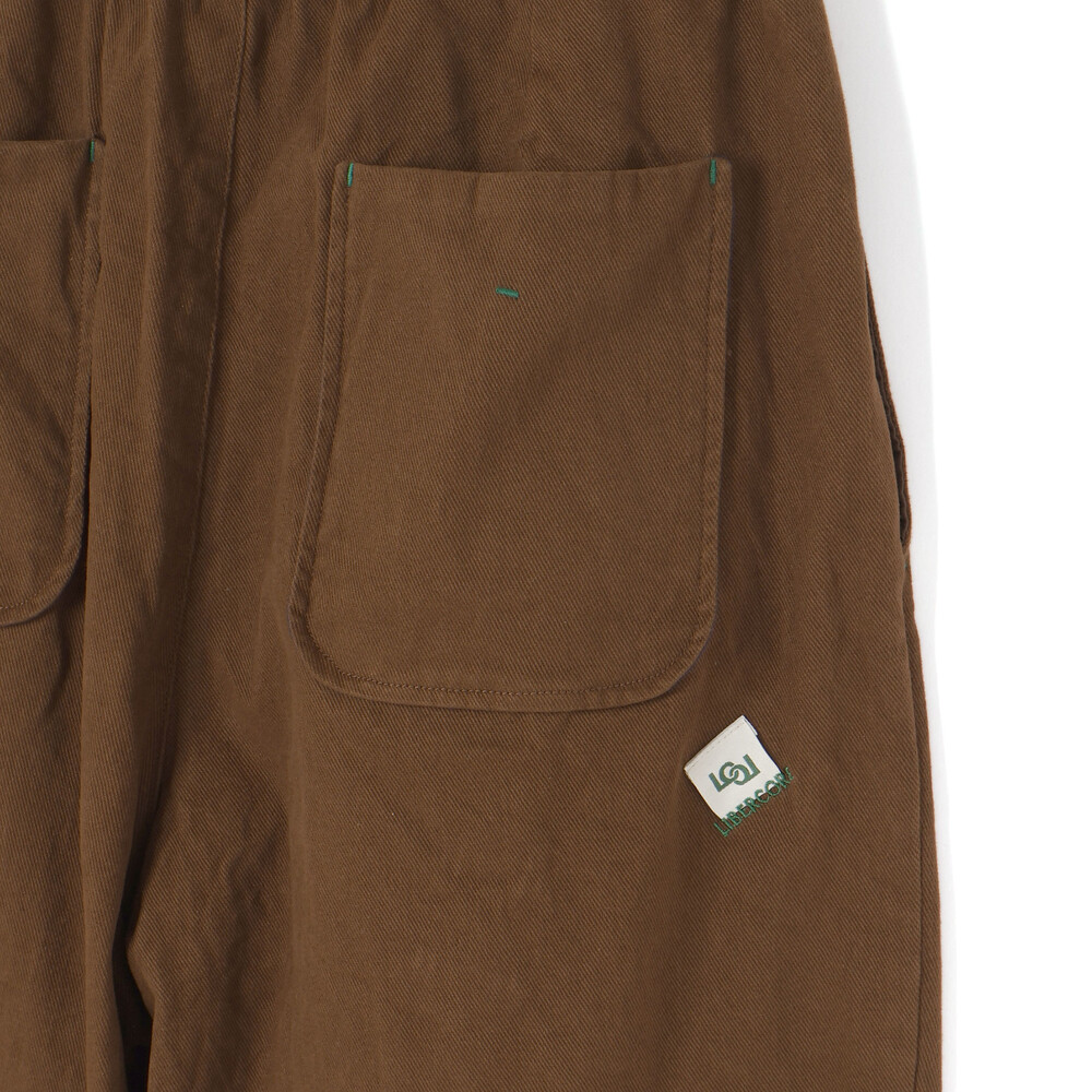 葛城ストレッチタック入りパンツ大人親子お揃い(145~175cm) ブラウン M(145-160cm)