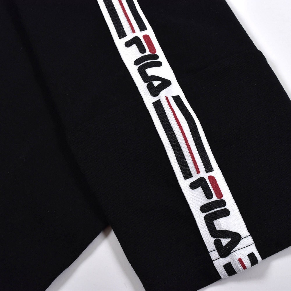【 FILA × RADCUSTOM 】ロゴライン ワンポイント Tシャツ(120~160cm) ホワイト 120cm
