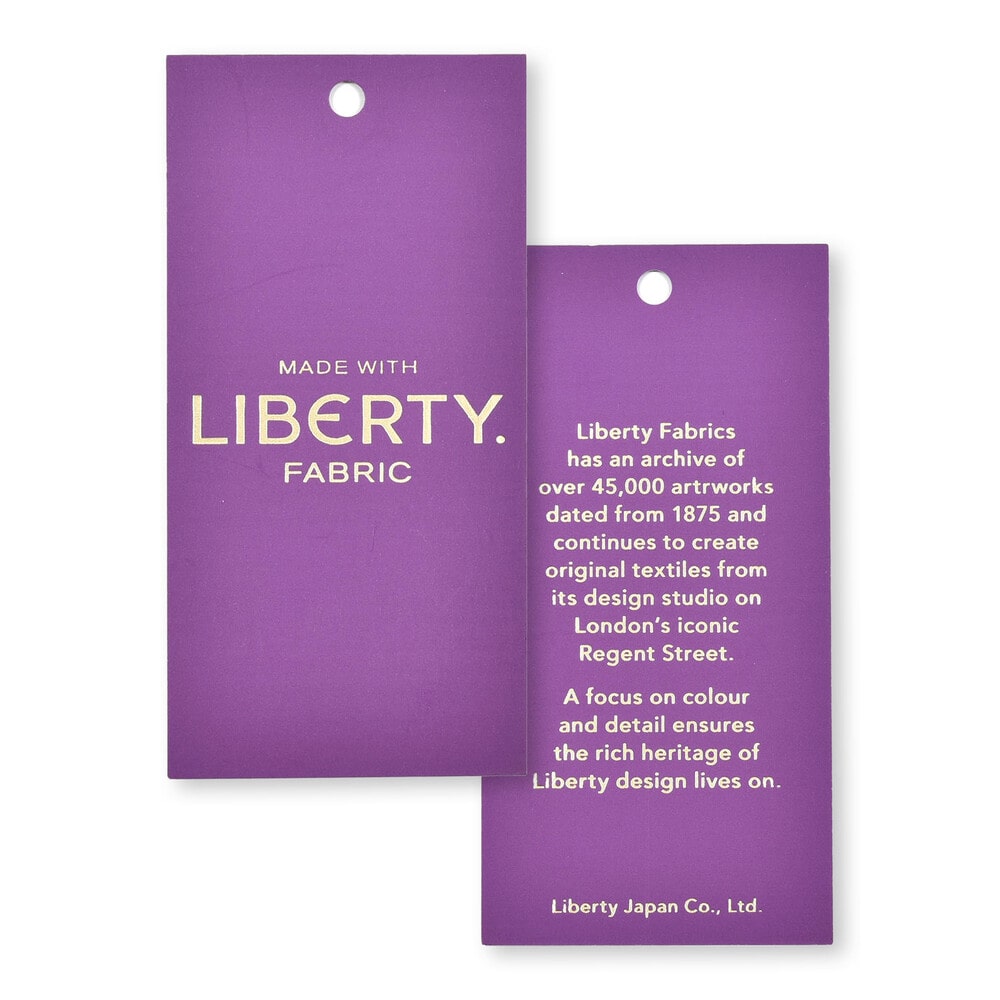 【日本製】リバティタナローン(Coward)花柄ワンピース(90~140cm) レッド系 100cm