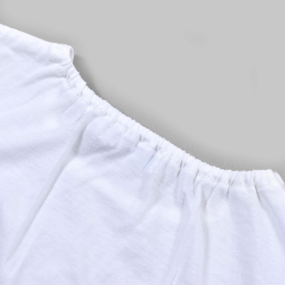 TC ロゴ ラインストーン パフスリーブ Tシャツ (90~140cm) ネイビー 110cm