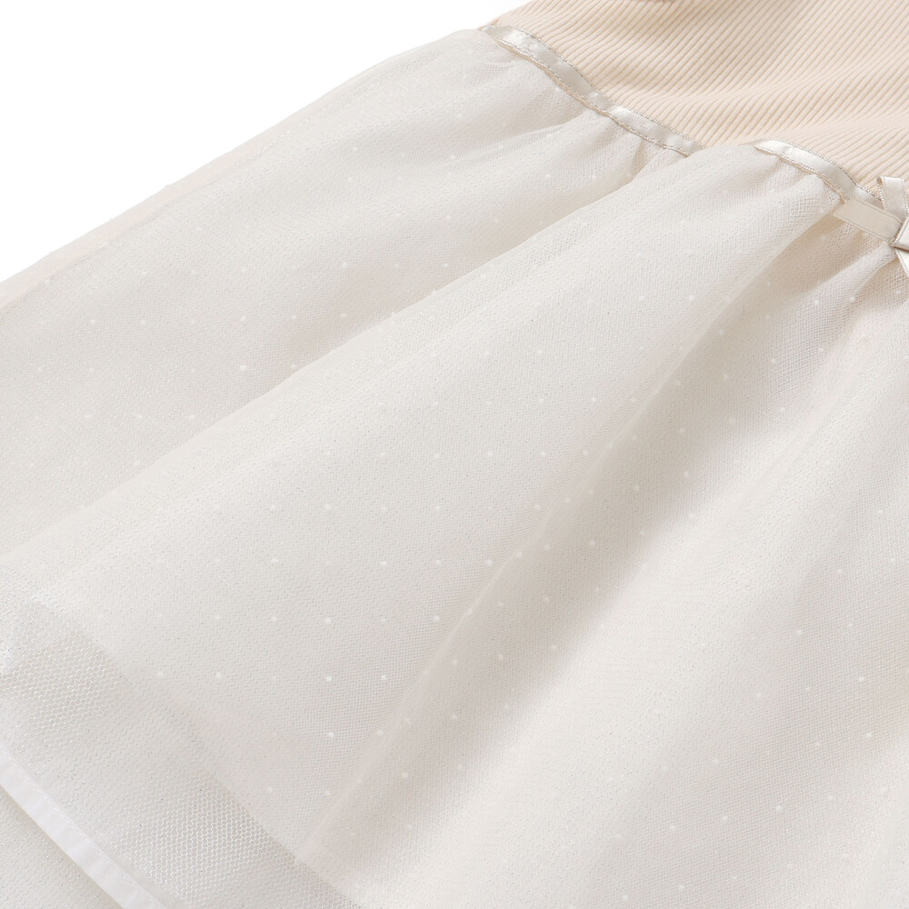 テレコドットラメチュールチュニック(70~90cm) ベージュ ワンサイズ