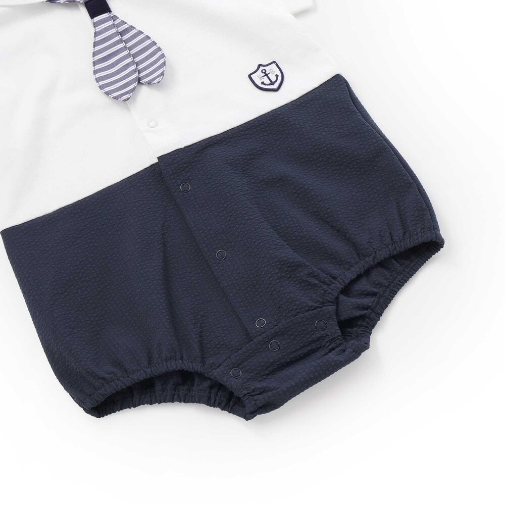 【お揃い】天竺マリンボディミニベビー(70~80cm) ネイビー系 70cm