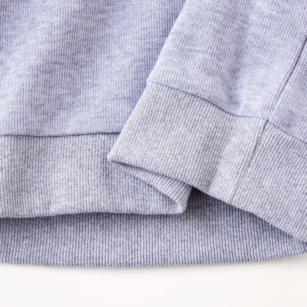 【お揃い】起毛トナカイ柄袖切り替えトレーナー(80~130cm) イエロー 80cm