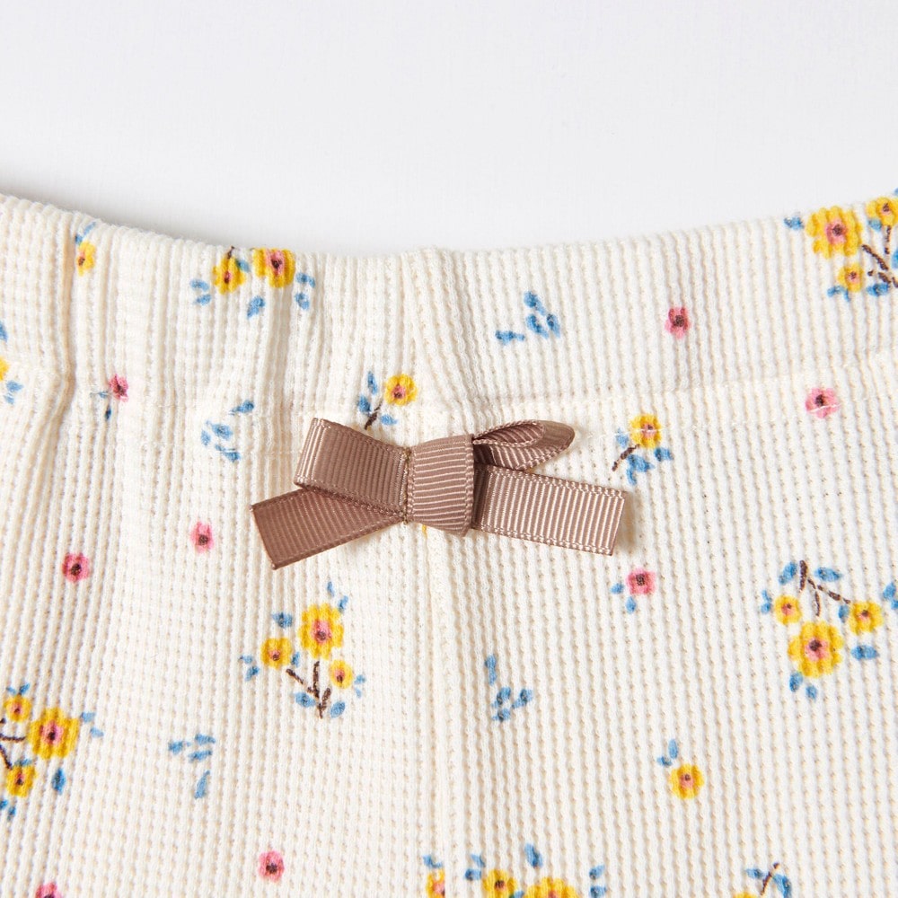 中華のおせち贈り物 Noeil aime BeBe ノイユ エーム べべ フラワー 花柄 ワッフル素材 キュロット 80~130cm  maorkaplan.com