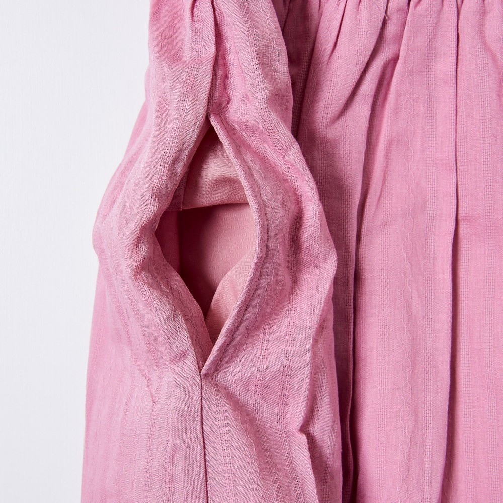 花柄 レース 裾 スカラップ ワンピース (80~130cm) オフホワイト 80cm