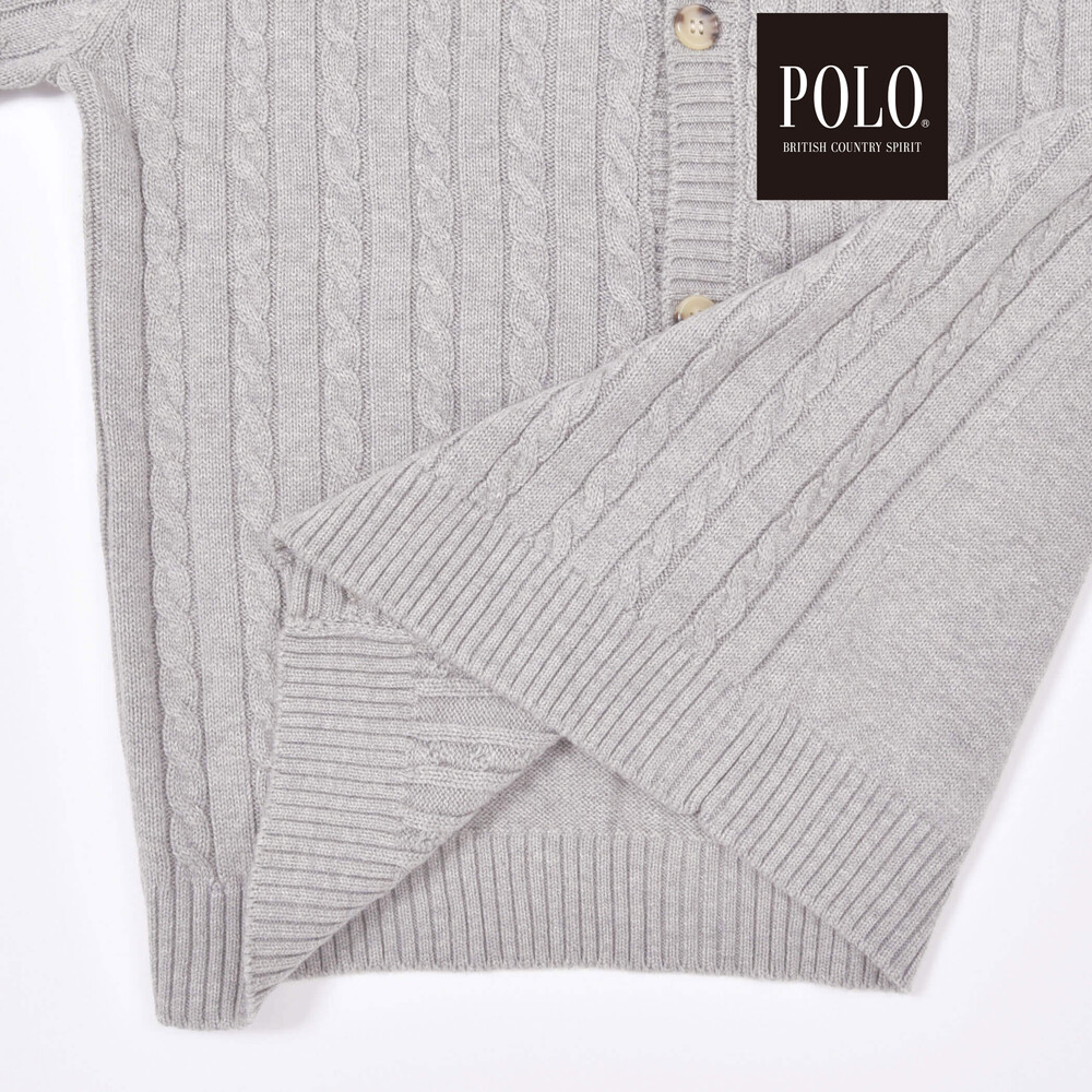 POLO BCS 半袖ニット きいろ