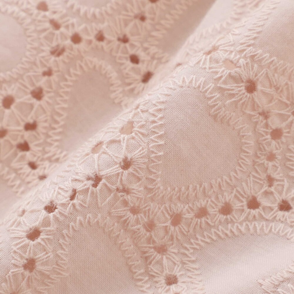 ハートレースドッキングトレーナー(80~130cm) ベージュ×ブラウン 80cm