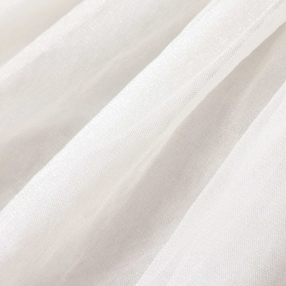 【スラプリ】レギンスドッキングチュールスカッツ(80~130cm) ホワイト 90cm