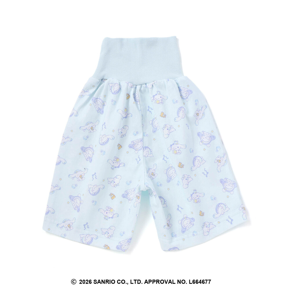 【シナモロール/ポムポムプリン×SLAPSLIP】耳付きモチーフ半袖パジャマ(90~130cm) オフホワイト 90cm