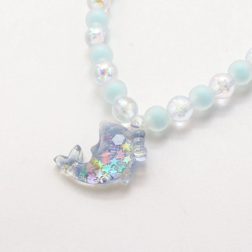 【スラプリ】ウサギイチゴイルカヘアピン+ネックレス+ブレスレットセット ピンク ワンサイズ