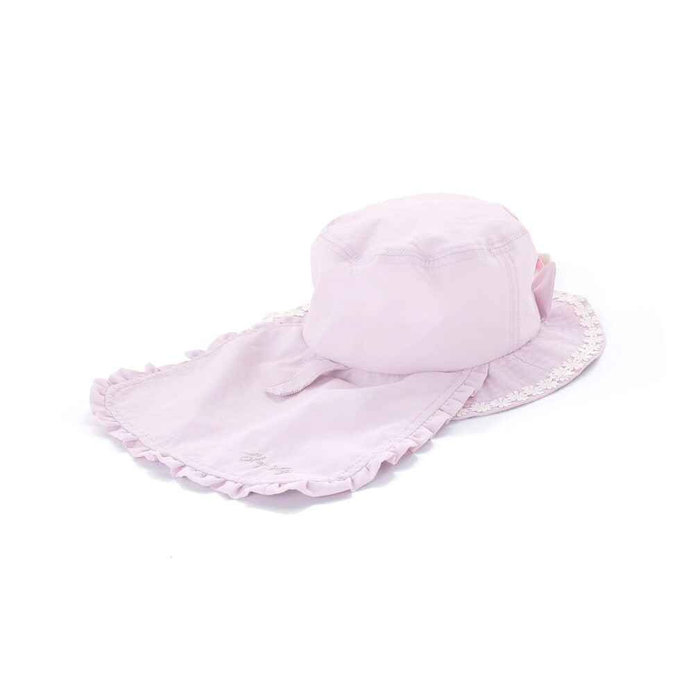 ウサギxネコ耳付きサファリハット(50~54cm) ピンク 52cm