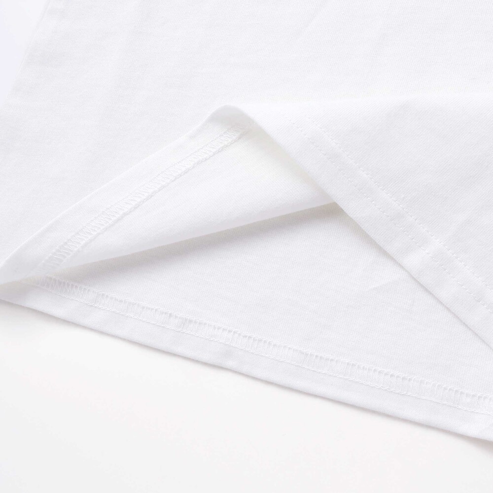 【シナモロール/ポムポムプリン×SLAPSLIP】袖スカラップ耳付きセーラー襟風Tシャツ(90~130cm) オフホワイト 90cm