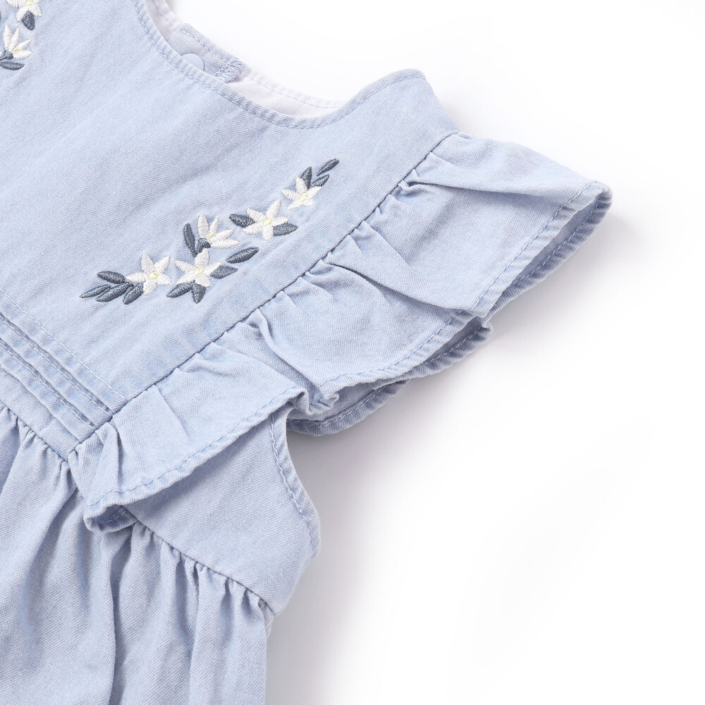 ピンタックティアードワンピースブルマ付きセットアップベビー(70~80cm) ホワイト ワンサイズ