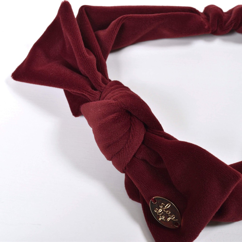 チャーム ベロアフリース リボン カチューム ベビー ネイビー ワンサイズ