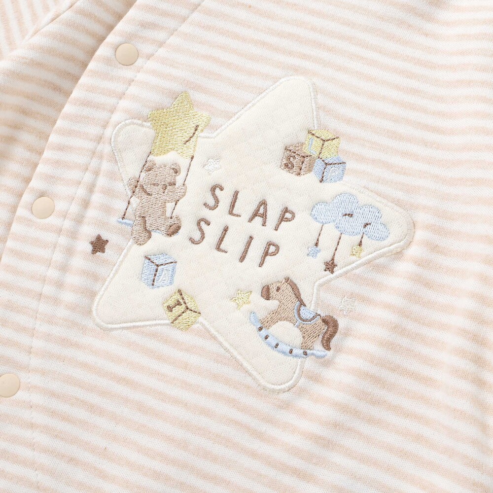 アニマルクマウサギ恐竜お星さまパッチ2WAYオールベビー(50~70cm) ピンク ワンサイズ(50-70cm)