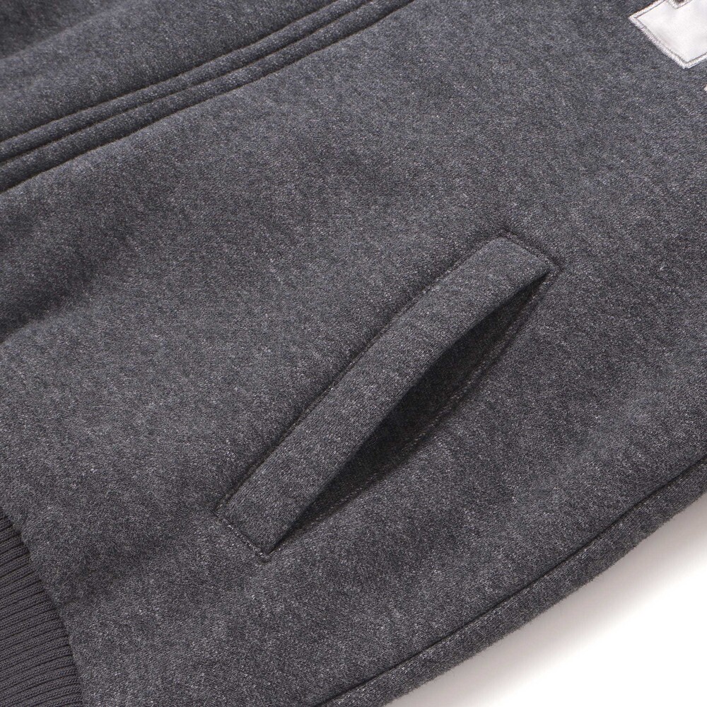 ロゴバッチ裏ジャギー裏毛スタジャン(110~150cm) グレー 110cm