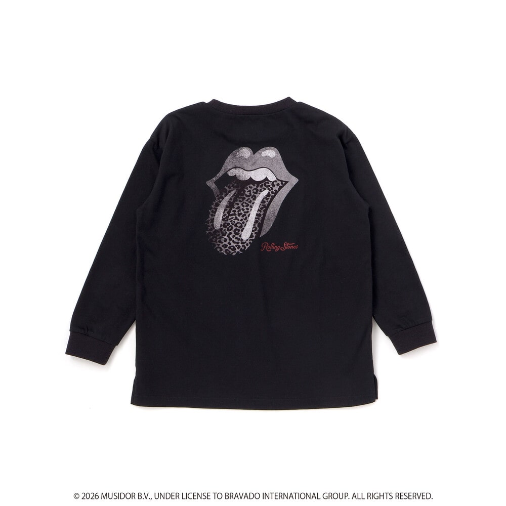【ザ・ローリング・ストーンズxNEXCHIC】天竺フロッキープリントTシャツ(110~150cm) ホワイト 110cm