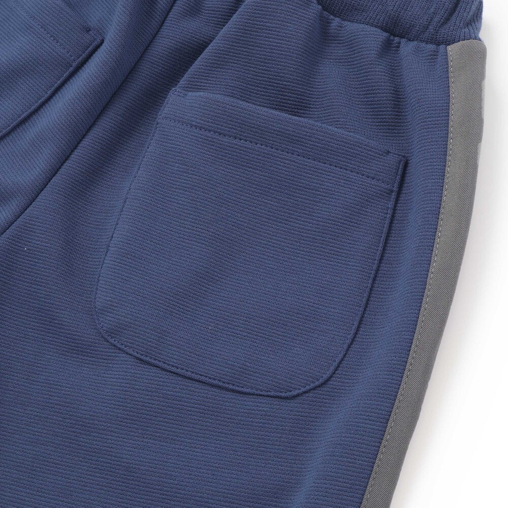 【抗菌・防臭】ミラノリブくるま刺しゅう9分丈ロングパンツ(90~130cm) グリーン SS(90-100cm)