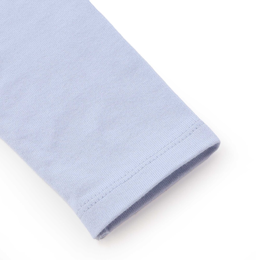 パリジェンヌツイードパッチバックフリル長袖Tシャツ(90~150cm) ブルー 90cm