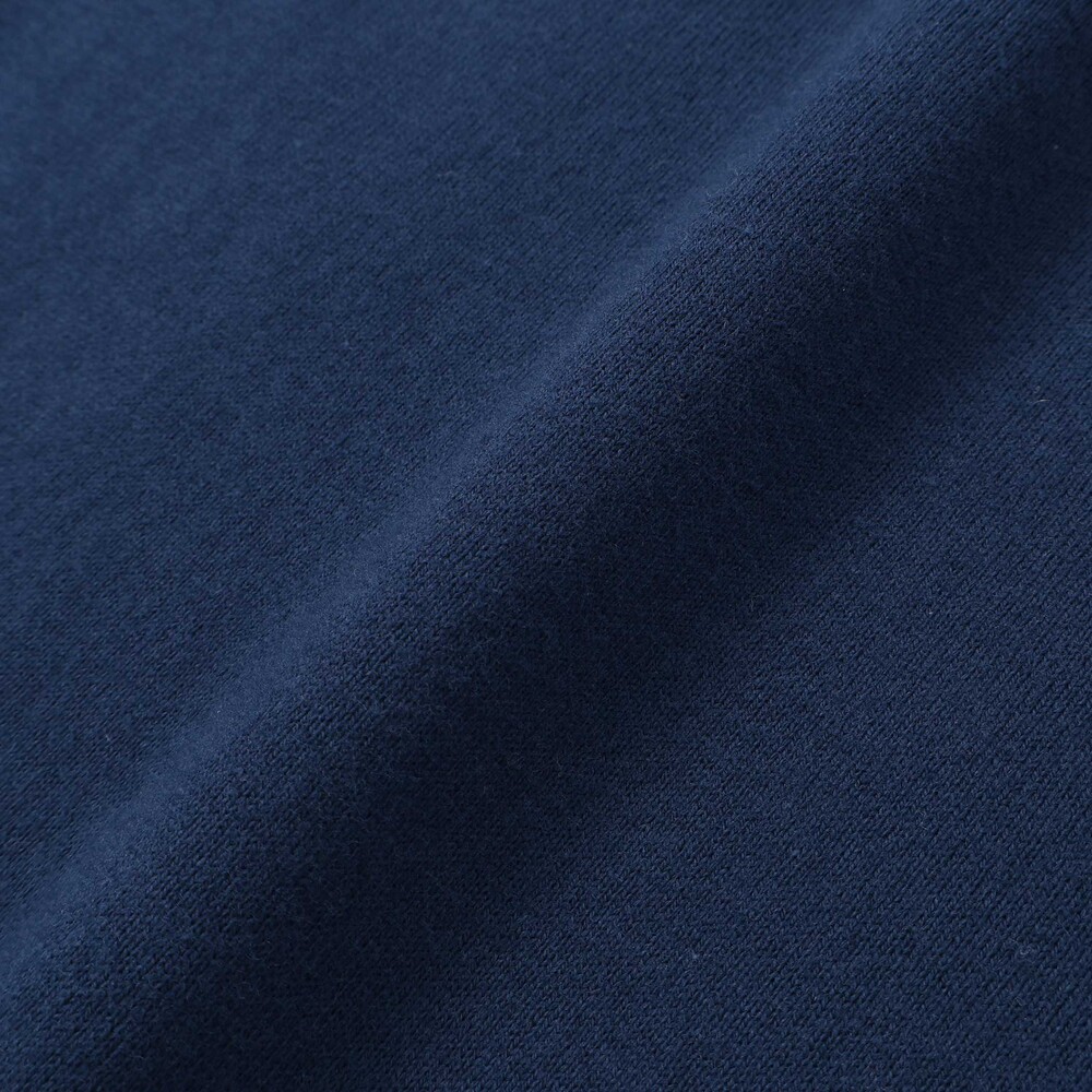 グログランBIGリボンモチーフ裾スカラップ長袖Tシャツ(90~160cm) ネイビー 90cm