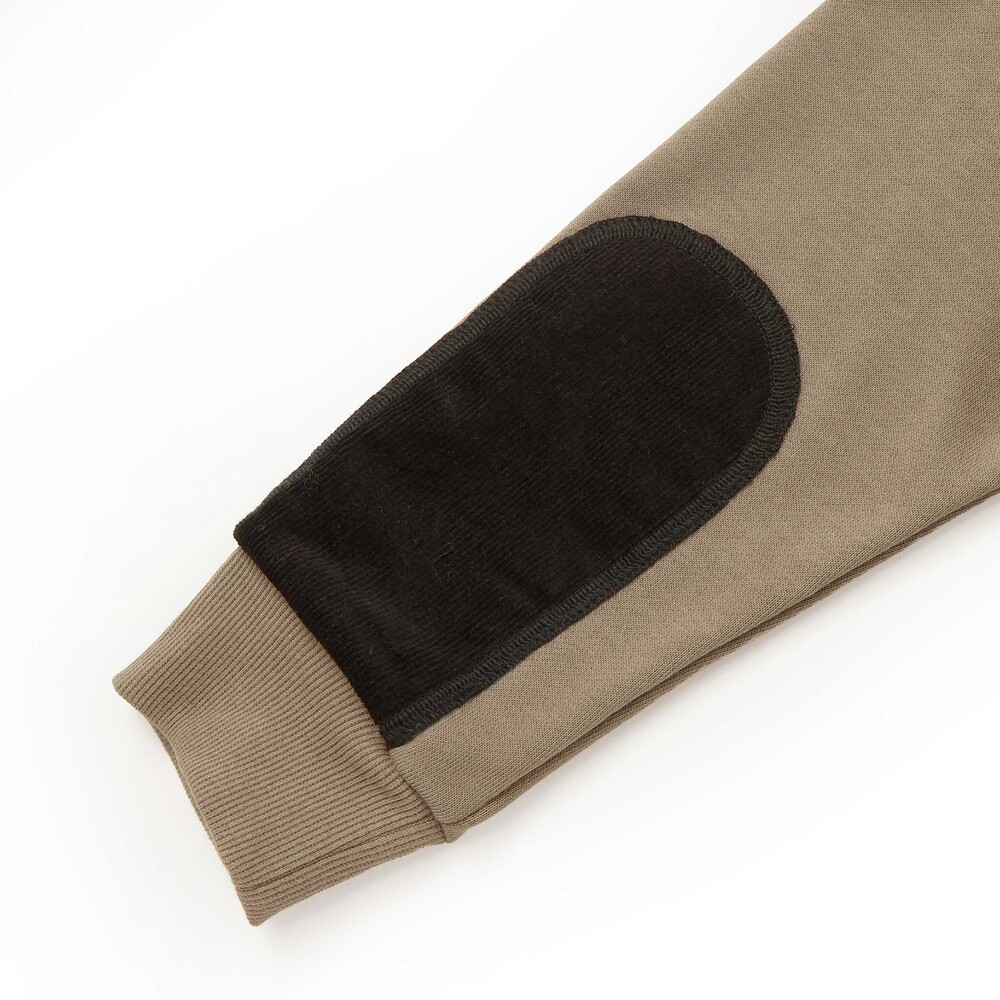 【限定商品】裏毛エルボーパッチトレーナー(95~150cm) ブラック 95cm