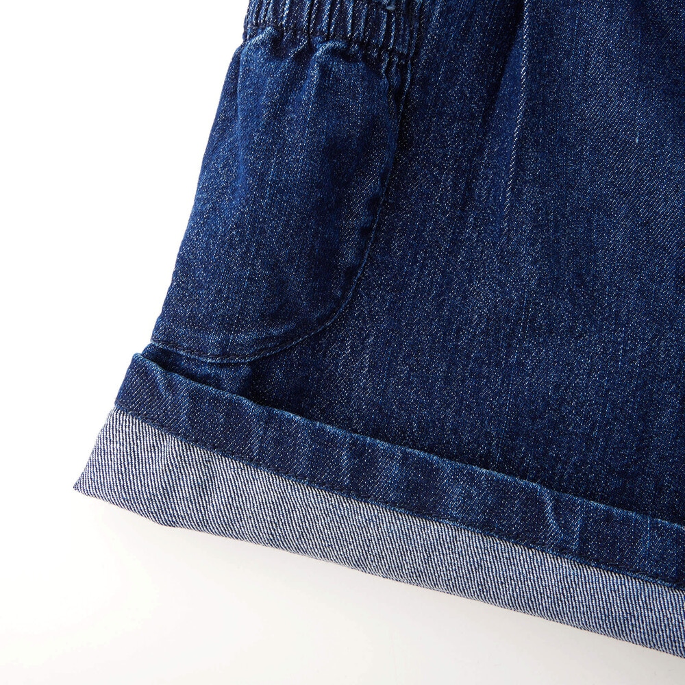 【限定商品】ストレッチデニムキュロットパンツ(95~160cm) 【LIMITED EDITION】 ブルー 95cm