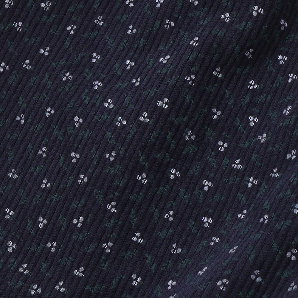 【限定商品】コールテン花柄&粒柄キュロット(95~150cm) ブラック系 95cm