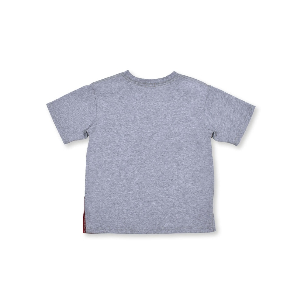三角 切り替え WASK パッチ Tシャツ (100~160cm) ブルー 100cm