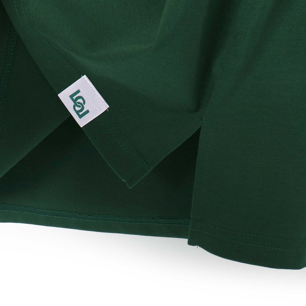 【トラベルポーチ付き】天竺スリット入りTシャツ2枚セット親子お揃い(110~140cm) グレー M(110~125cm)