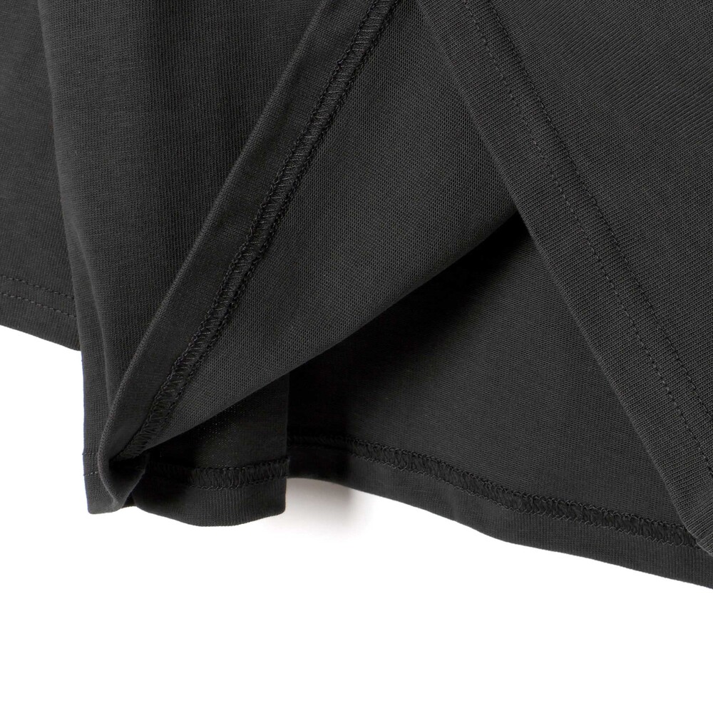 ジグザグステッチレタリングロゴ天竺長袖Tシャツ 親子お揃い(110~140cm) グレー M(110~125cm)