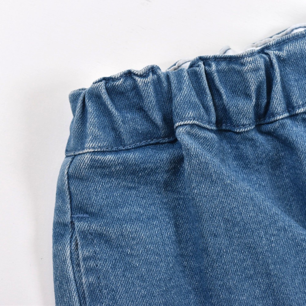バックポケット ルーズ デニムパンツ(120~160cm) ネイビー 120cm