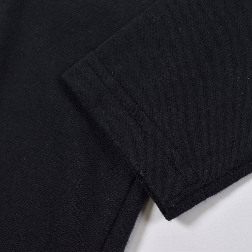日本製 コットン Tシャツ(120cm~160cm) ブラック 120cm