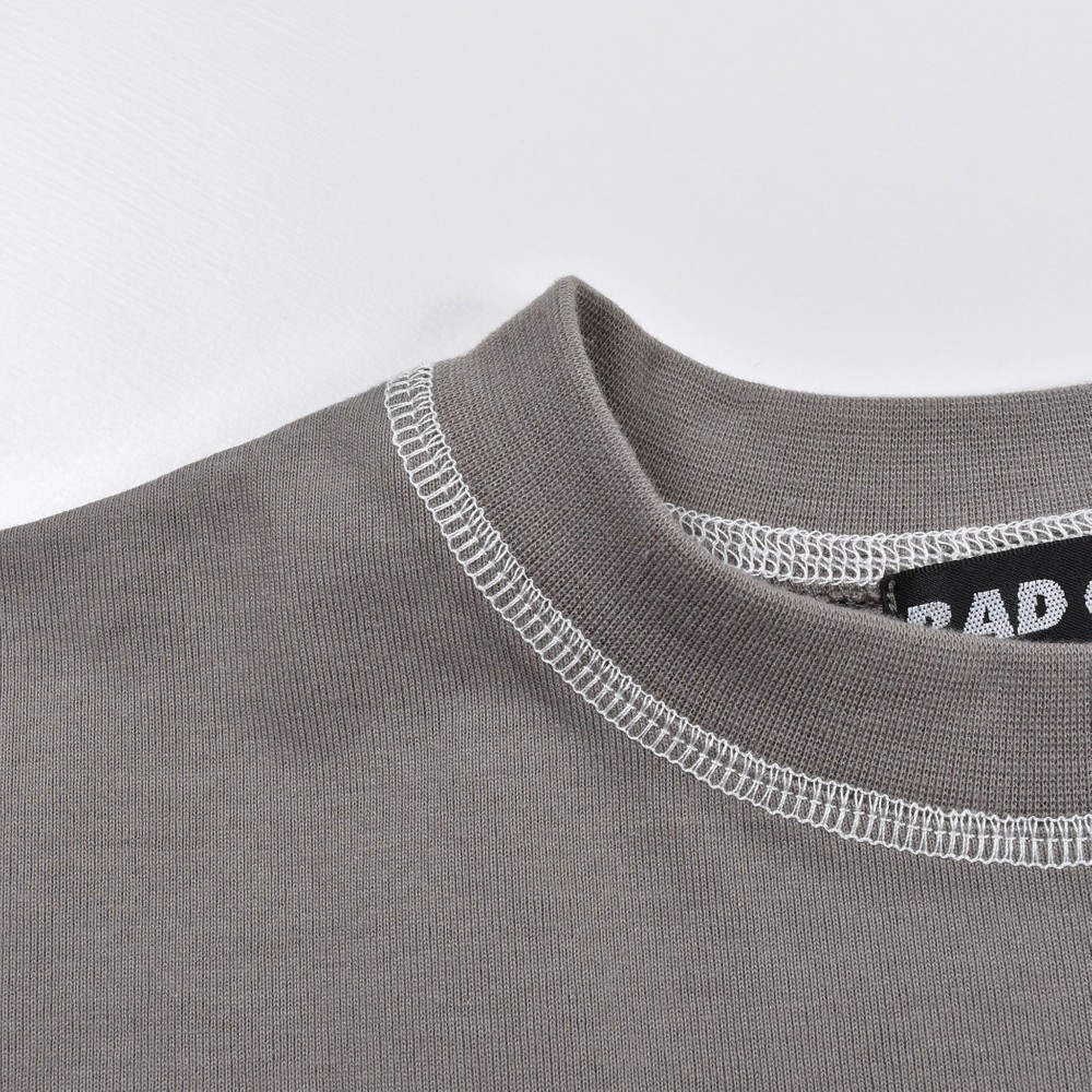 フロント パッチ Tシャツ(120~160cm) グレー 140cm