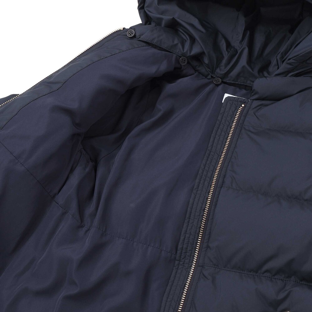 裾フリル ネイビーダウンコート(100~140cm) ネイビー 100cm