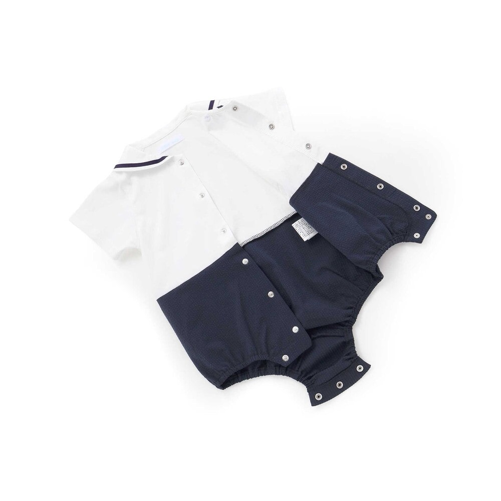 【お揃い】天竺マリンボディミニベビー(70~80cm) ネイビー系 70cm