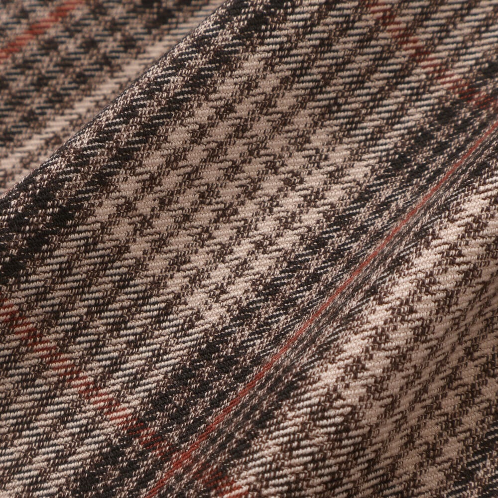 タータンチェックインナーパンツ付きスカート(80~130cm) ブラウン系 80cm