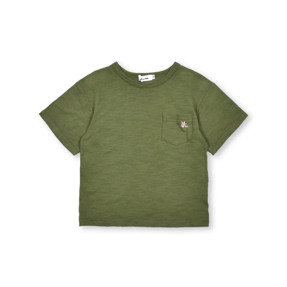 ポケット付きバックプリントマリンTシャツ(80~130cm)(80cm ピンク): トップス【べべモール公式】-子供服べべの公式通販サイト 「BEBE  MALL」