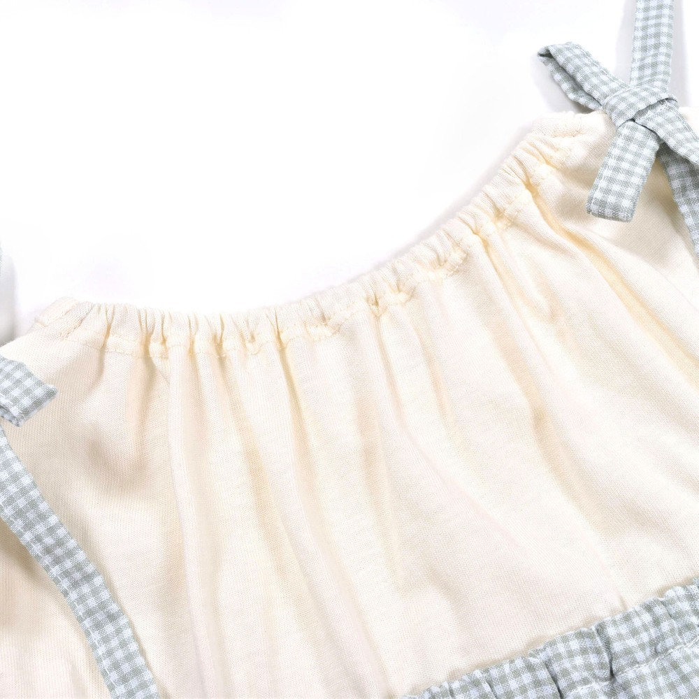 スモッキング リボン ワンピース (80~130cm) パープル系 130cm