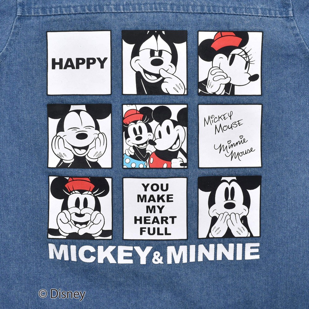 ディズニー　Disney ミッキーマウス　半袖Tシャツワンピース　ロング丈.