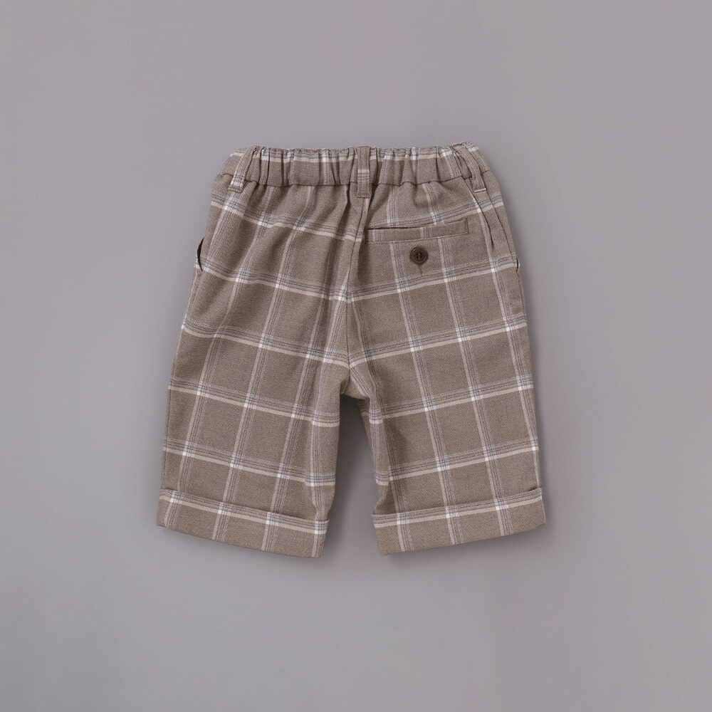 【POLO BCS(ポロ・ビーシーエス)×SLAP SLIPコラボ】無地チェックスーツ+シャツ3点セット(110~130cm) ネイビー 110cm