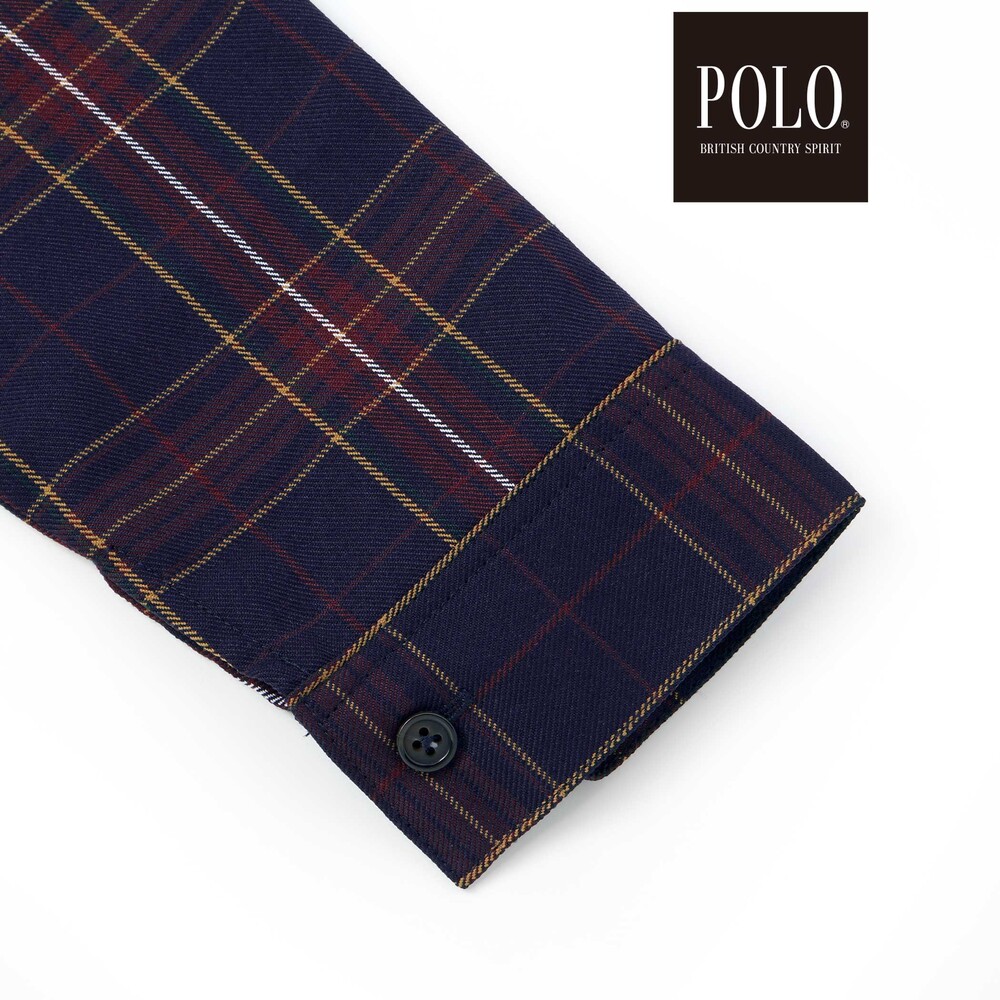 【POLO BCS(ポロ・ビーシーエス)×SLAP SLIP】切り替えシャツ(80~130cm) ベージュ系 80cm