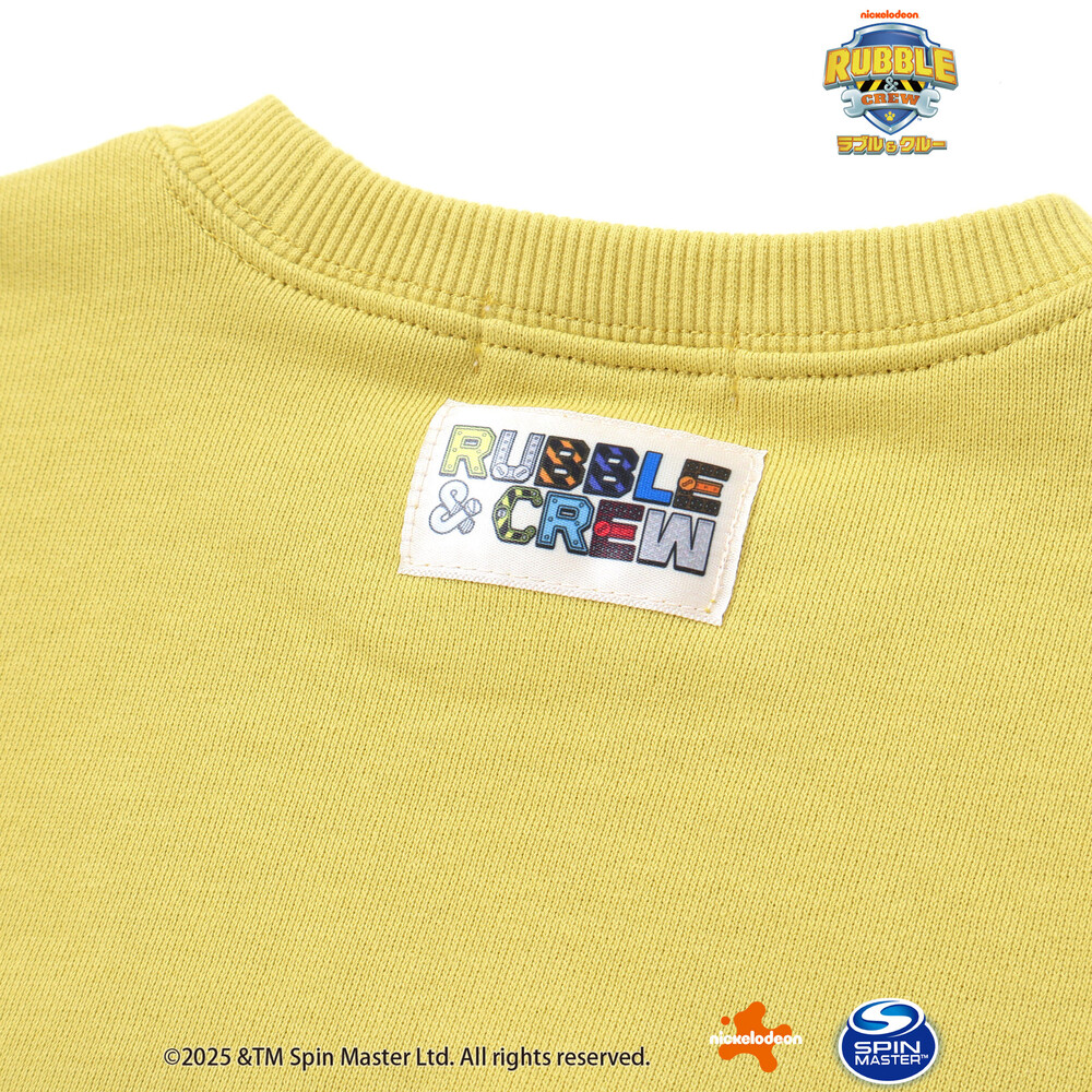【「パウ・パトロール」スピンオフ・シリーズ「ラブル&クルー」×SLAPSLIP】デニムポケットトレーナー(90~130cm) イエロー 90cm