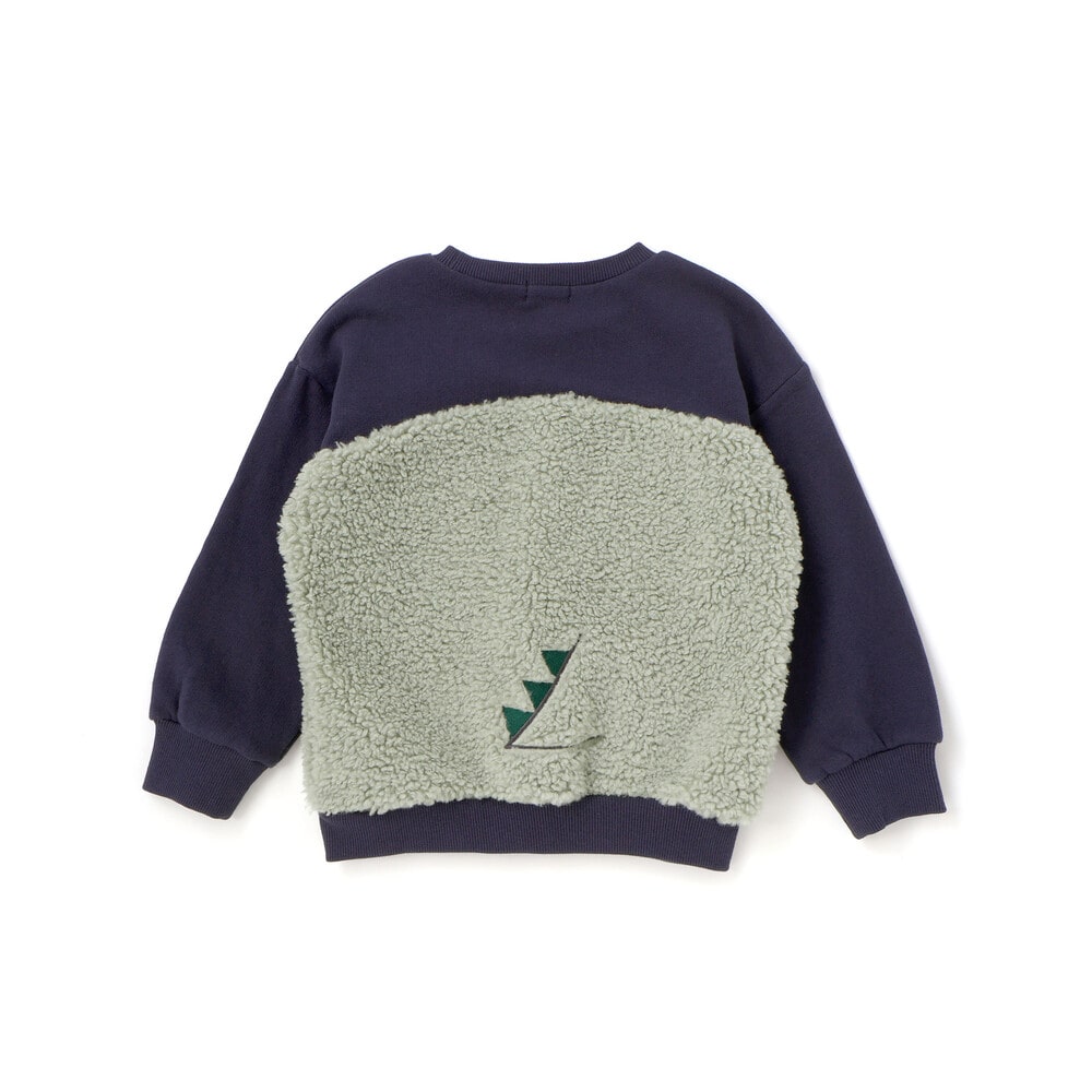 恐竜クマウサギアニマルフェイスボア切り替えトレーナー(80~120cm) ピンク(ウサギ) 80cm