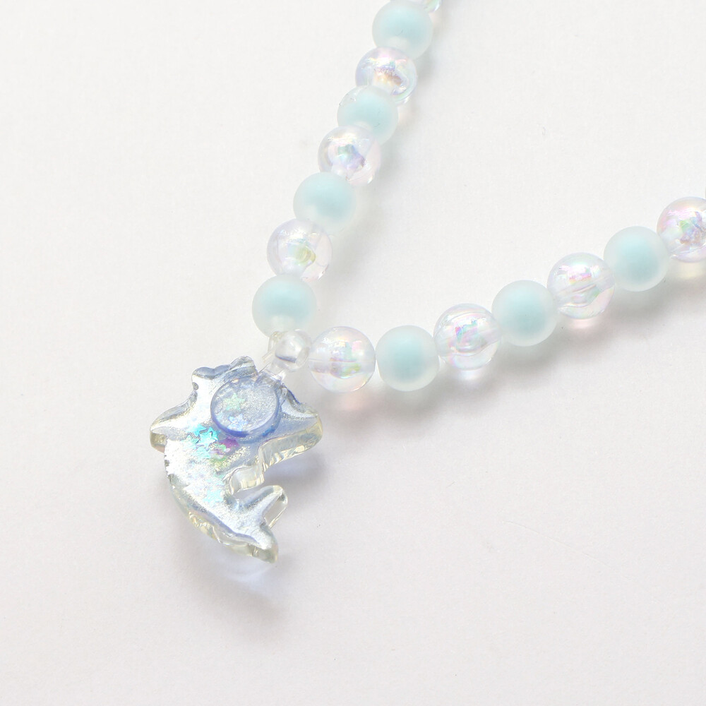 【スラプリ】ウサギイチゴイルカヘアピン+ネックレス+ブレスレットセット ピンク ワンサイズ