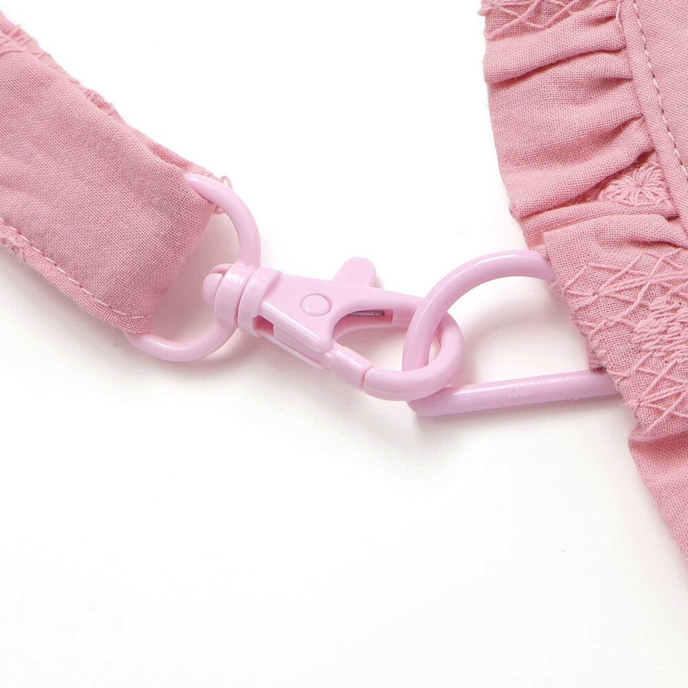 【SWIMMERxサンリオキャラクターズxSLAPSLIP】フリル付きハートリュック レッド系 ワンサイズ