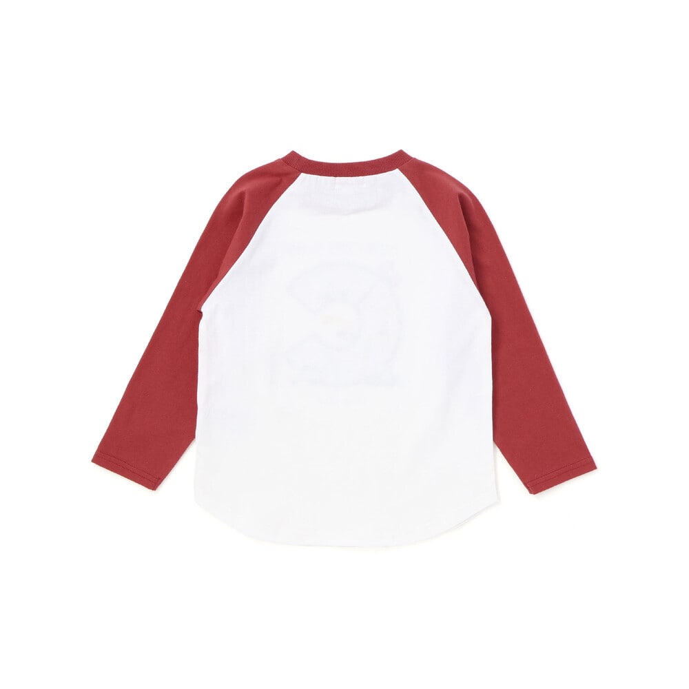 ロゴパッチ刺しゅうラグラン長袖Tシャツ(80~130cm) グリーン 80cm