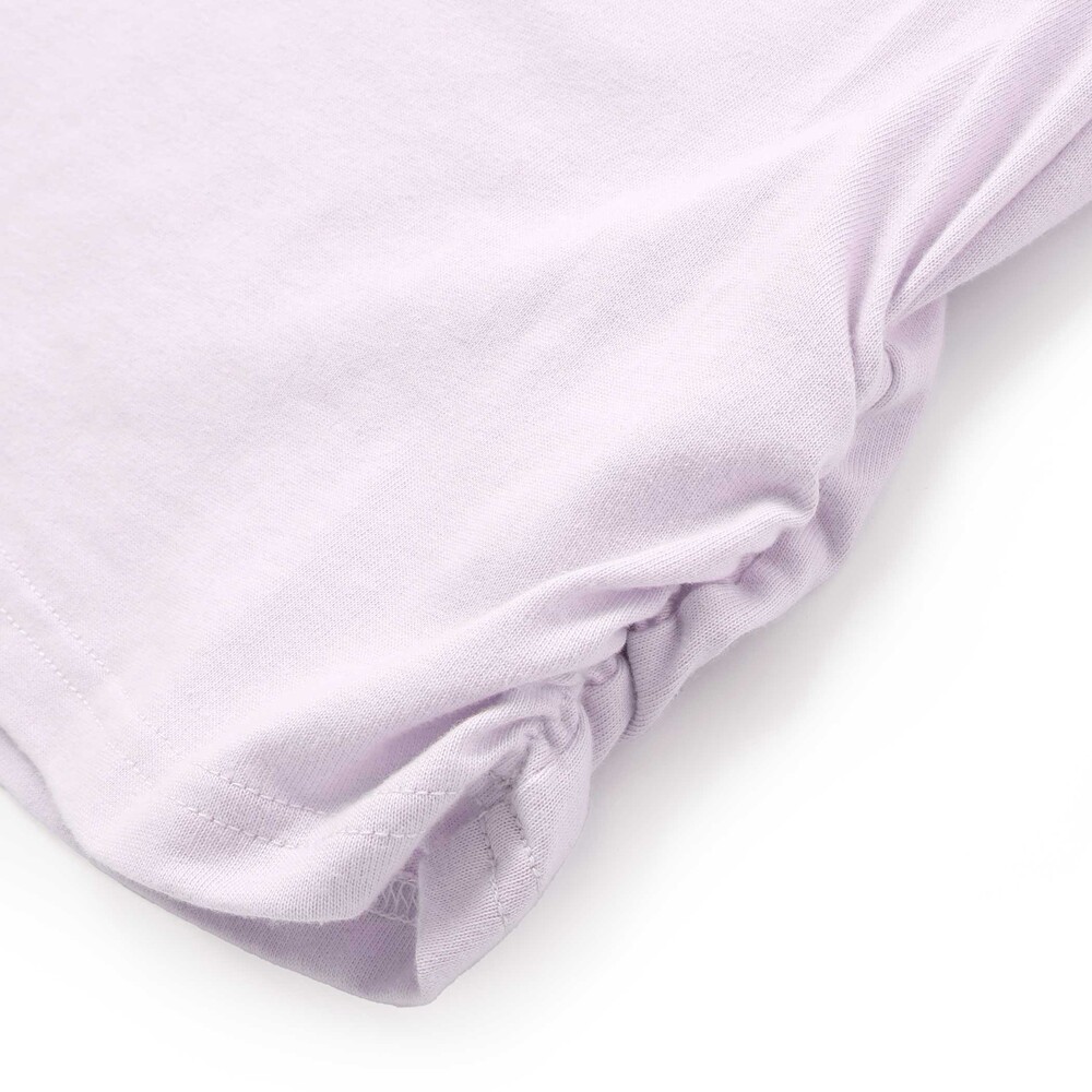 【サンリオキャラクターズxSLAPSLIP】パッチ刺しゅう肩フリル長袖Tシャツ(80~130cm) パープル 80cm
