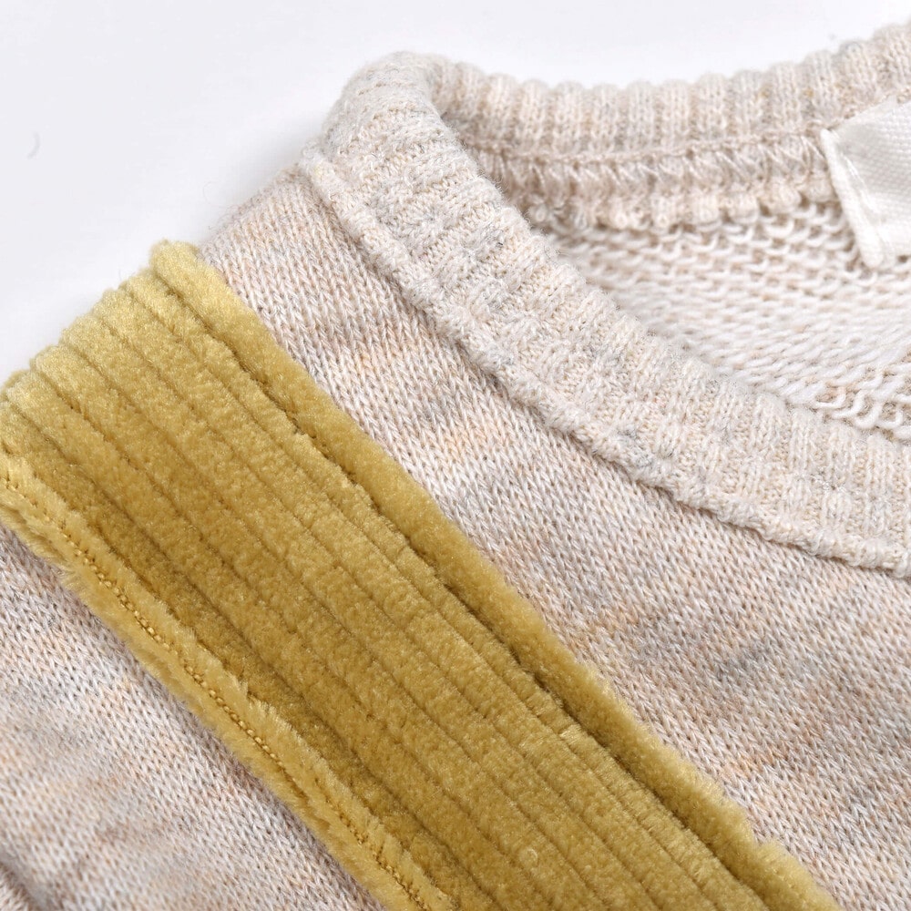 クッキー くま 刺繍 サロペット ドッキング ロンパース ベビー (60~80cm) ブルー 60cm