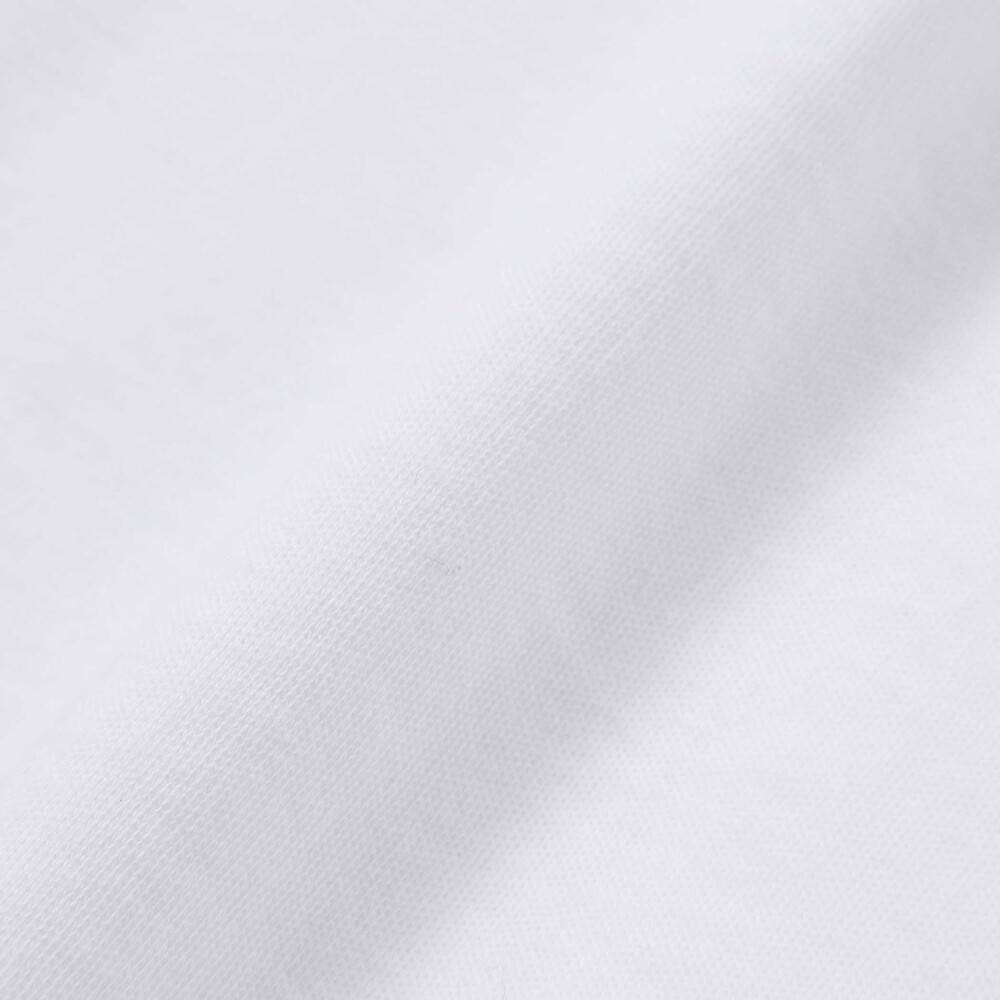 花レース丸襟フロントタックスムース長袖ブラウス(90~140cm) ホワイト 90cm