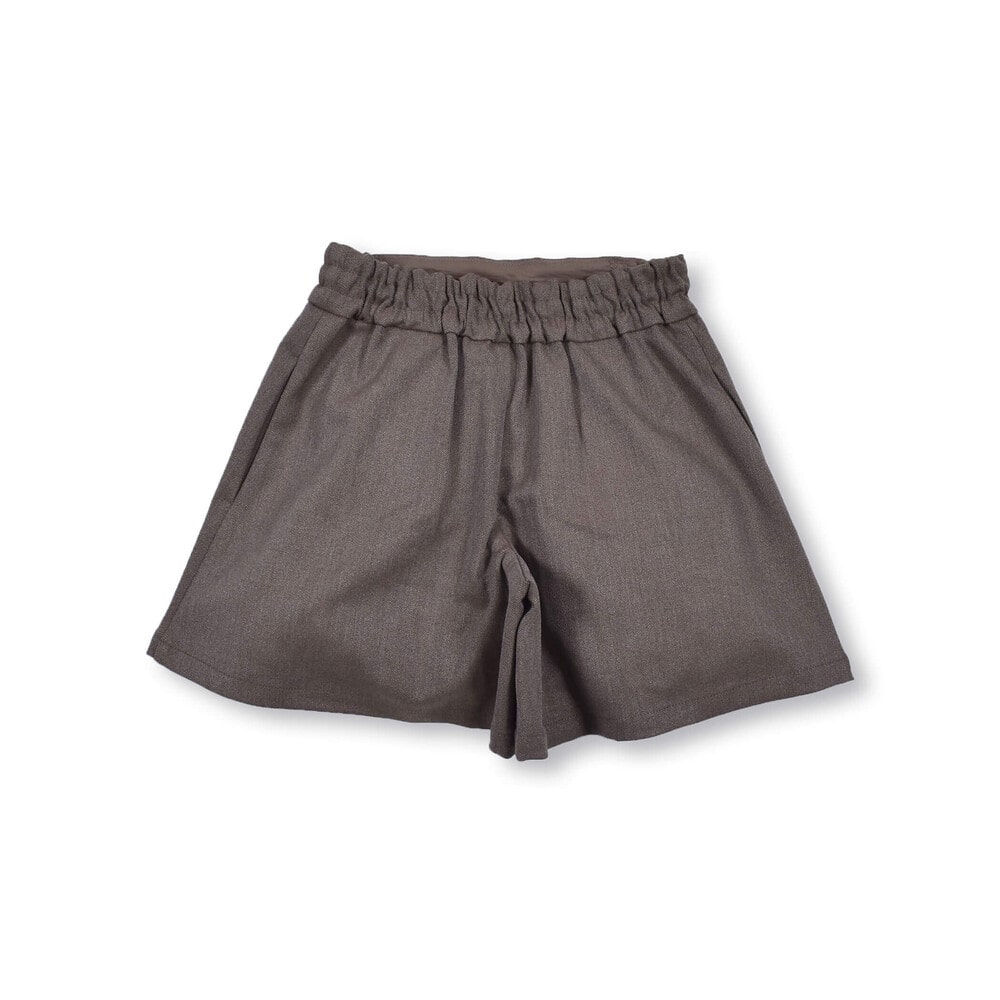 ウール 風 リボン 付き キュロット パンツ (90~150cm)(90cm
